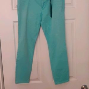 Express mint green ankle pants